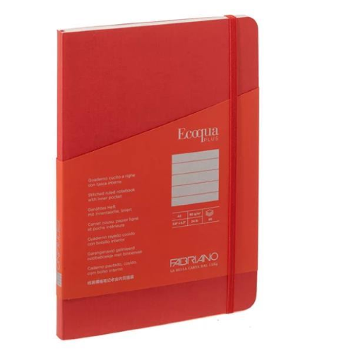 Fabriano EQ plus fabric lampone lines A5 1R